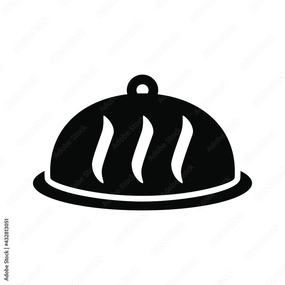 Obraz premium Food platter icon