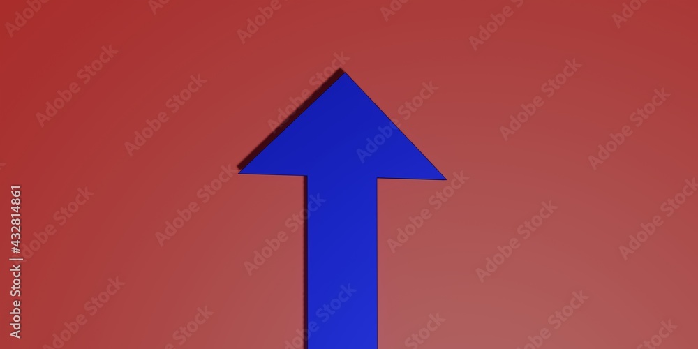 arrow pointing up , success or growth concept arrow pointing up , success or growth concept
