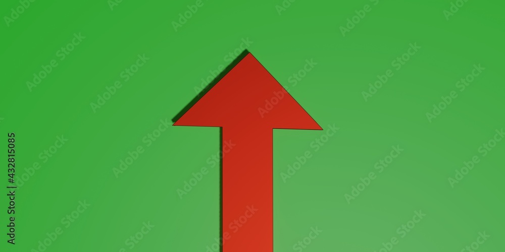 arrow pointing up , success or growth concept arrow pointing up , success or growth concept