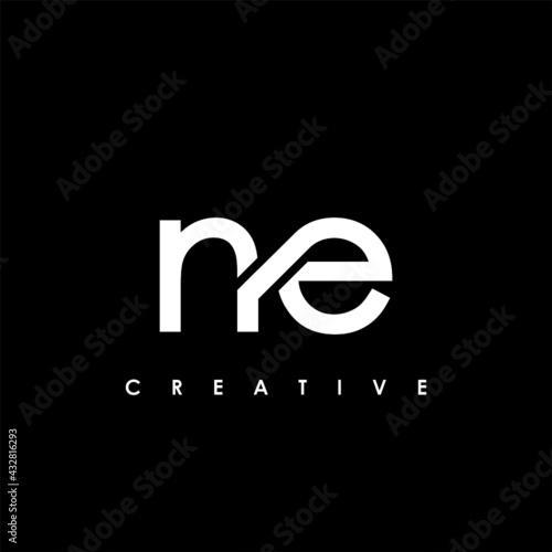 NE Letter Initial Logo Design Template Vector Illustration