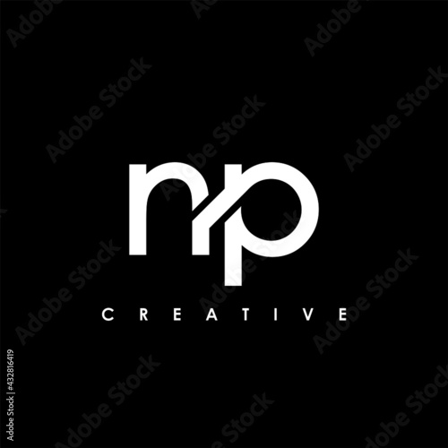 NP Letter Initial Logo Design Template Vector Illustration