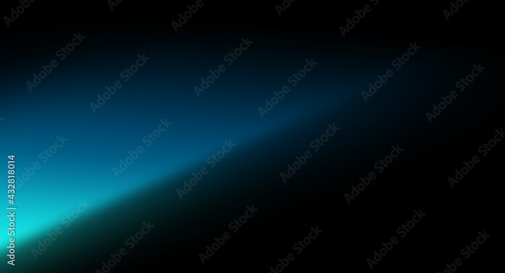 ภาพประกอบสต็อก blue light leak overlay on black background. a simple