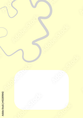 Vertical illustration format A4 - the design of the screen of the phone or tablet for inscriptions and photos