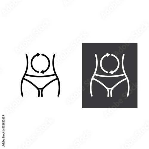 Fast and slow metabolism icon.