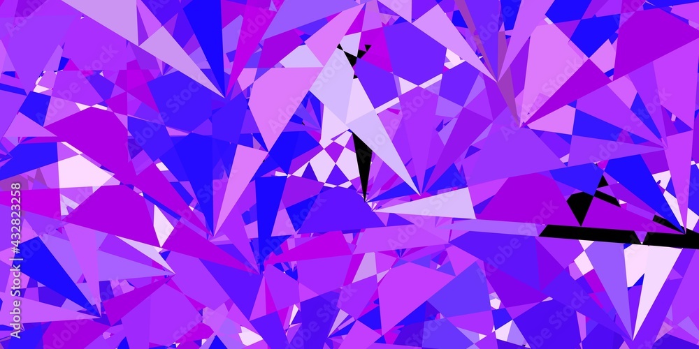 Dark Purple vector layout with triangle forms. Dark Purple vector layout with triangle forms.
