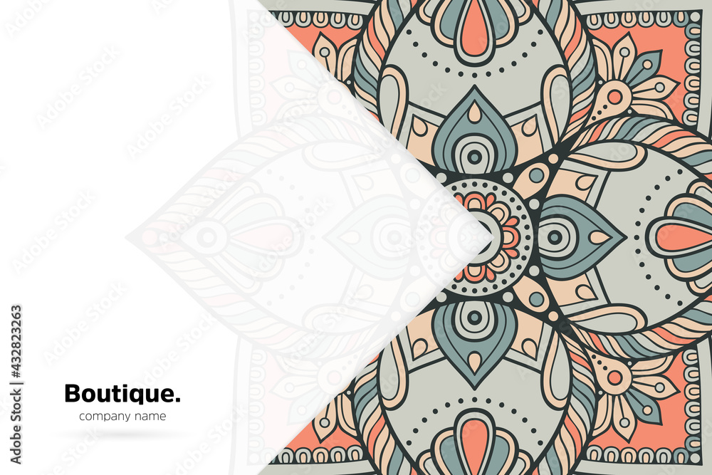 Dreamy wallpaper with mandala pattern