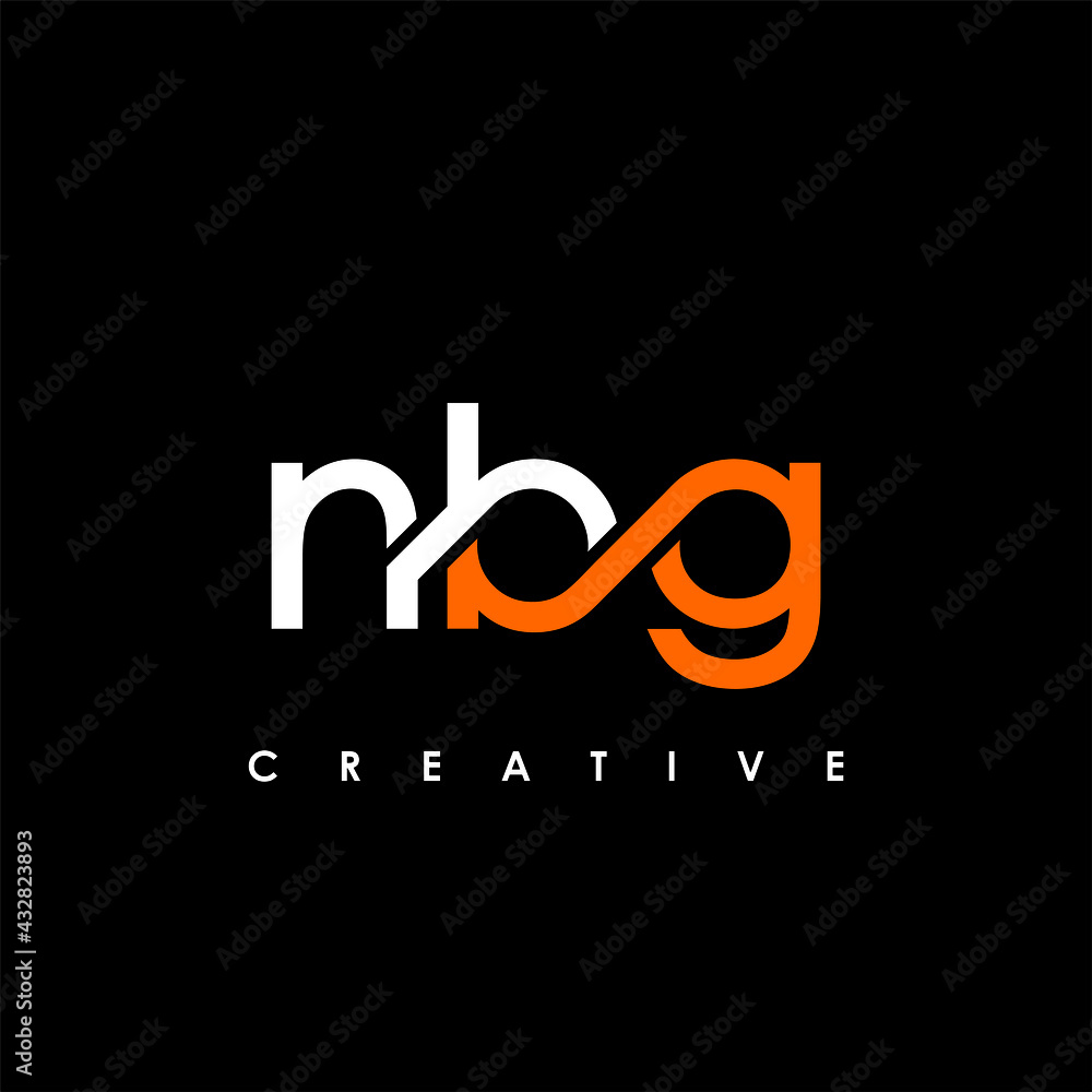 NBG Letter Initial Logo Design Template Vector Illustration
