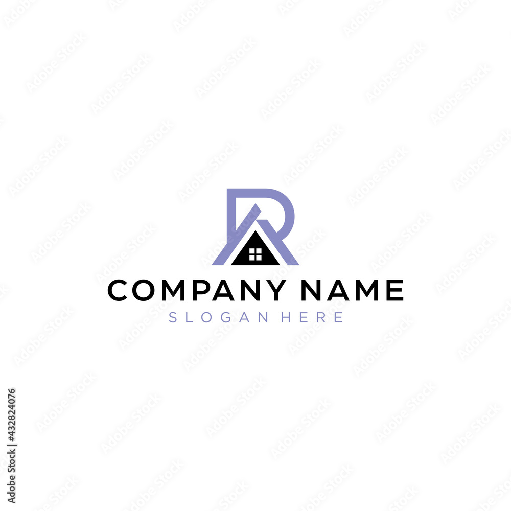 Real Estate R icon Desain Vector Real Estate R icon Desain Vector