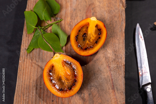 sliced tamarillo