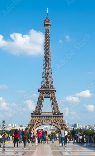 Eiffel tower and Trocadero square, Paris, France © Mistervlad