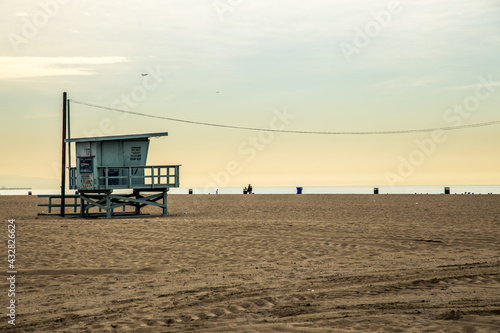 lifeguard tower on the beach © alexander
