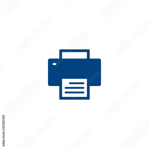 Print flat icon vector for web, computer and mobile app