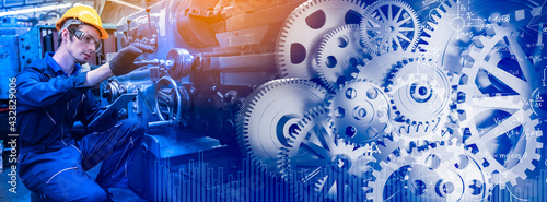 Φωτογραφία Work at the Heavy Industry Manufacturing Facility concept