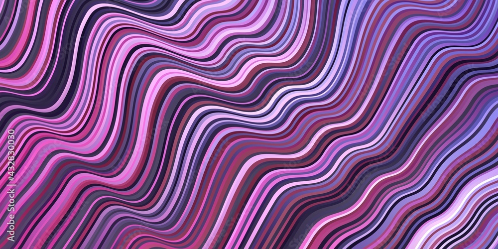 Light Purple, Pink vector template with curves. Light Purple, Pink vector template with curves.
