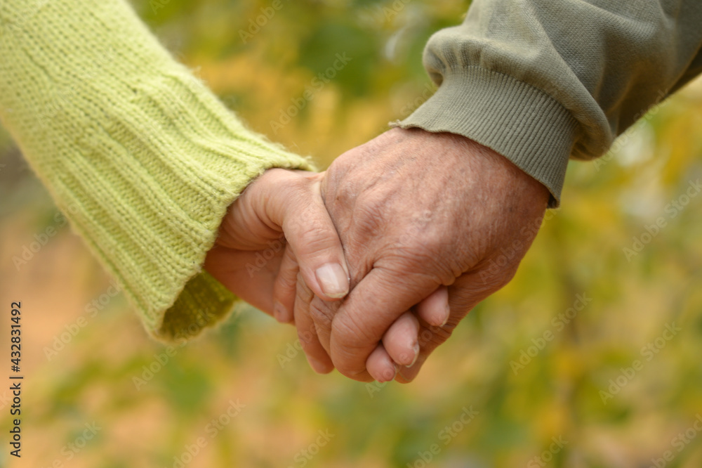 Couple holding hands, close up Couple holding hands, close up