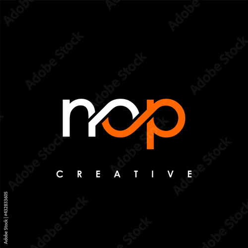 NOP Letter Initial Logo Design Template Vector Illustration