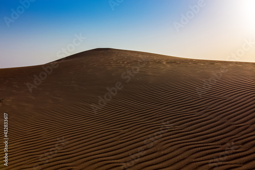 Beautiful Sunrise view at desert Dammam Saudi Arabia © AFZALKHAN