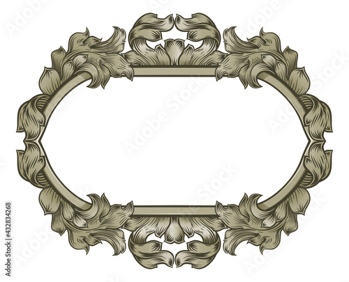 Vintage Scroll Filigree Woo...