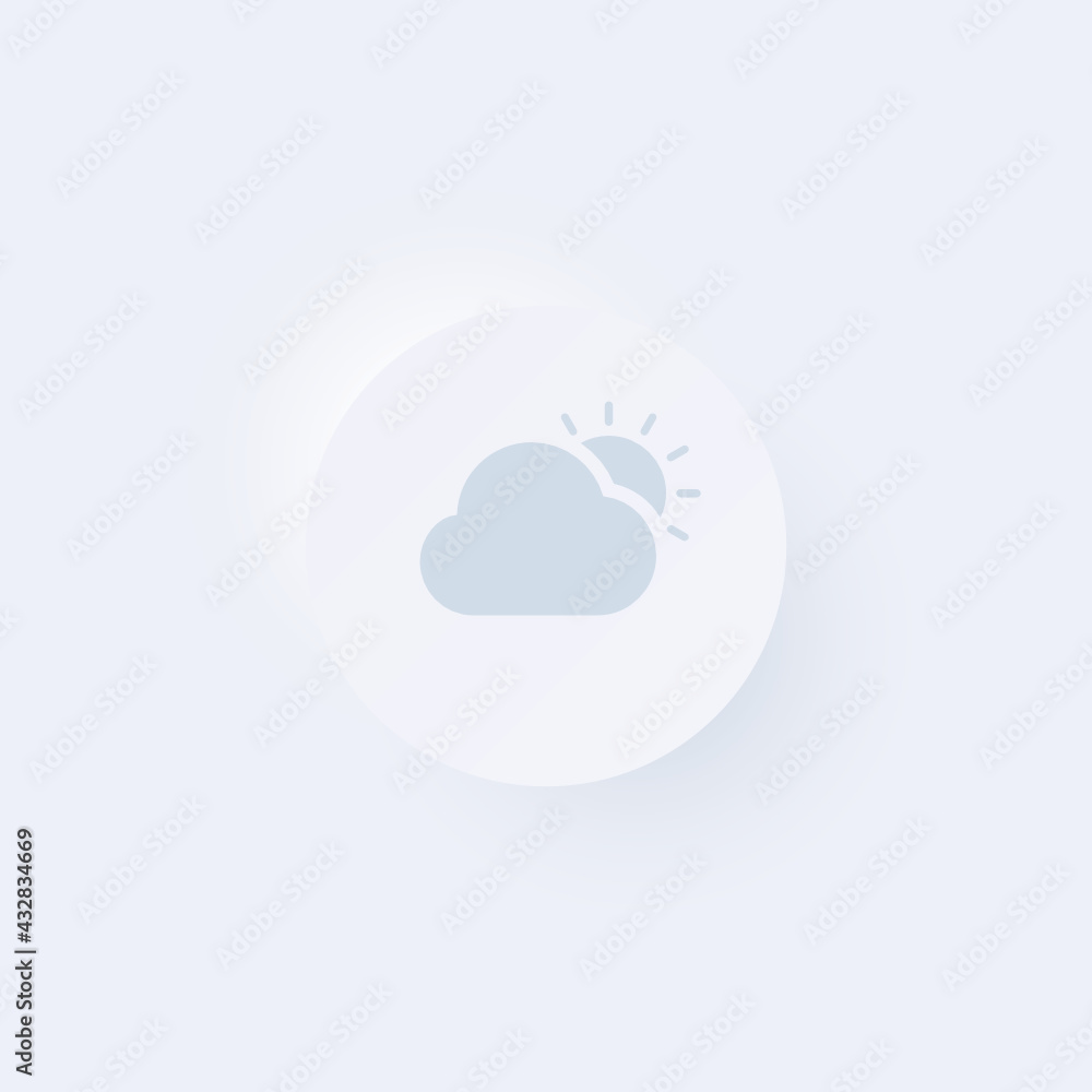 Mostly Cloudy - Sticker