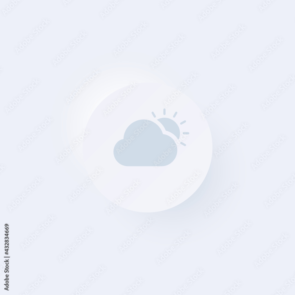 Mostly Cloudy - Sticker Mostly Cloudy - Sticker