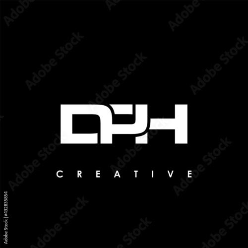 DPH Letter Initial Logo Design Template Vector Illustration