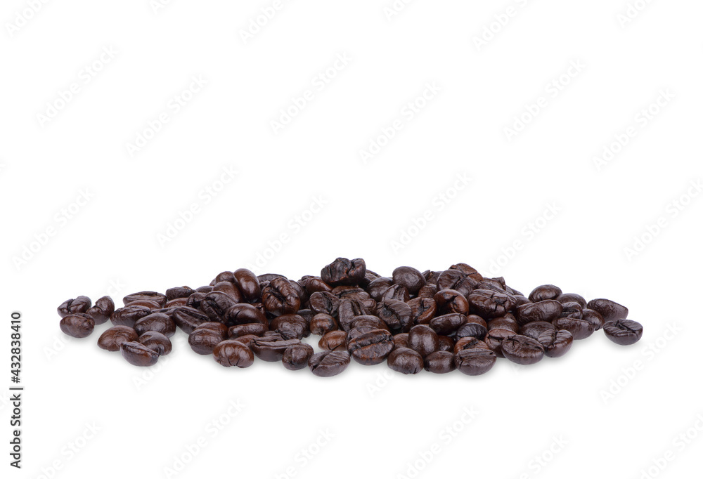Obraz premium Coffee beans Isolated on white background
