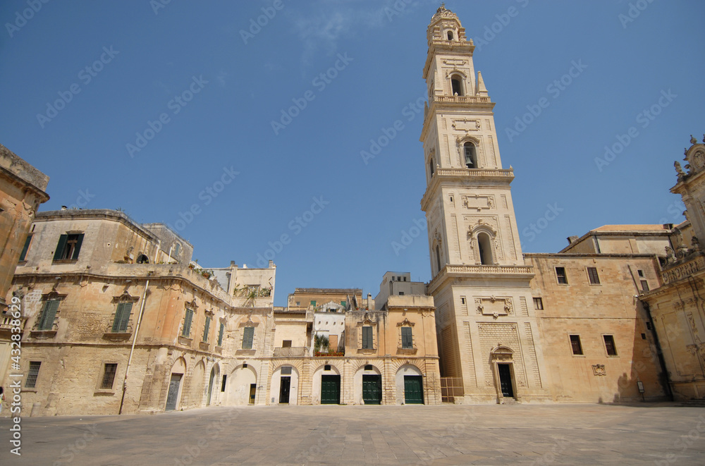 The Metropolitan Cathedral of Santa Maria Assunta is the main Catholic place of worship in Lecce. It is located in Piazza del Duomo and is in the Baroque style of Lecce