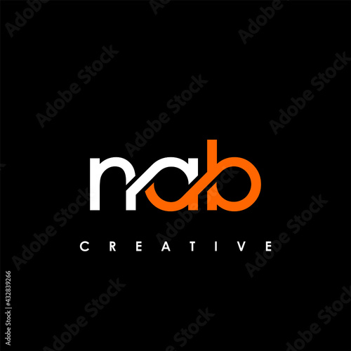 NAB Letter Initial Logo Design Template Vector Illustration photo