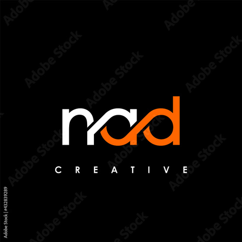 NAD Letter Initial Logo Design Template Vector Illustration