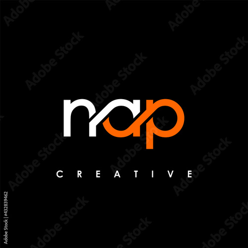 NAP Letter Initial Logo Design Template Vector Illustration