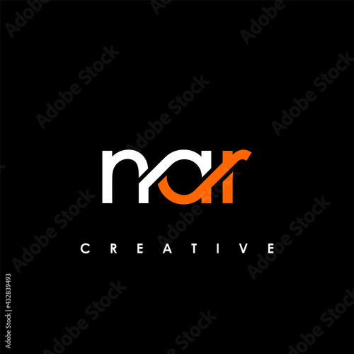 NAR Letter Initial Logo Design Template Vector Illustration photo