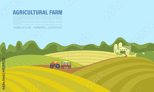 Tractor in the field