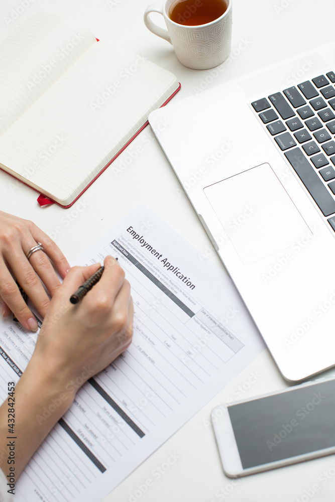 Fill in employment application form Fill in employment application form