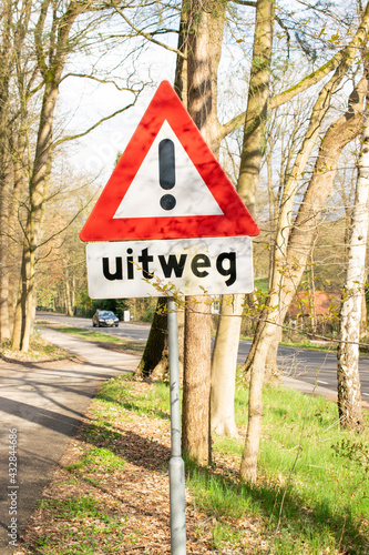 Dutch traffic sign in the Netherlands