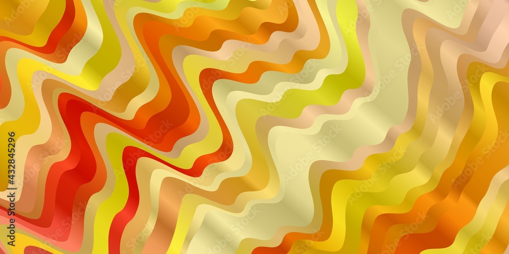 Light Red, Yellow vector background with lines. Light Red, Yellow vector background with lines.