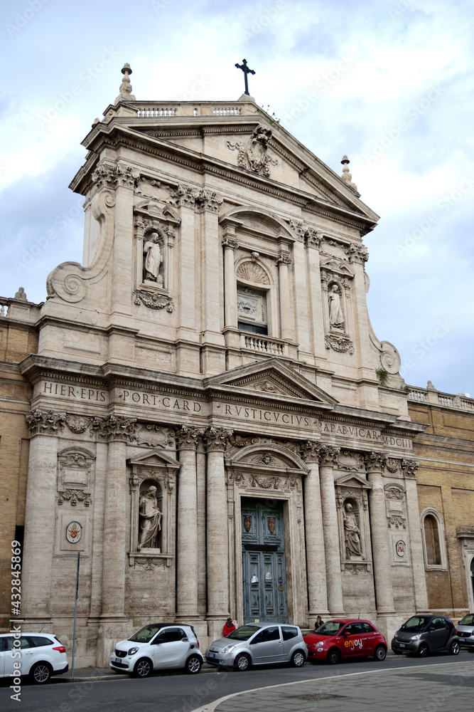 Obraz premium Baroque Church of Saint Susanna at the Baths of Diocletian (Chiesa di Santa Susanna alle Terme di Diocleziano), architect Carlo Maderno - Rome, Lazio, Italy, Europe