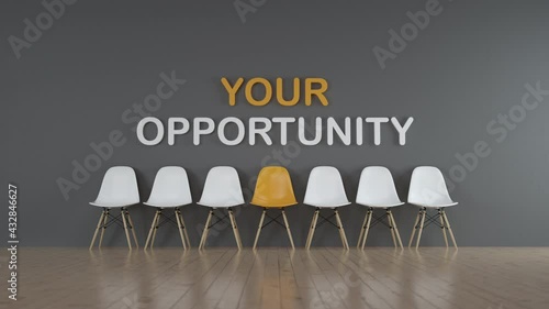 Waiting for job interview, this is your opportunity. Orange version.