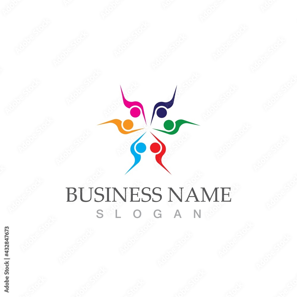 Community, network and social icon Community, network and social icon