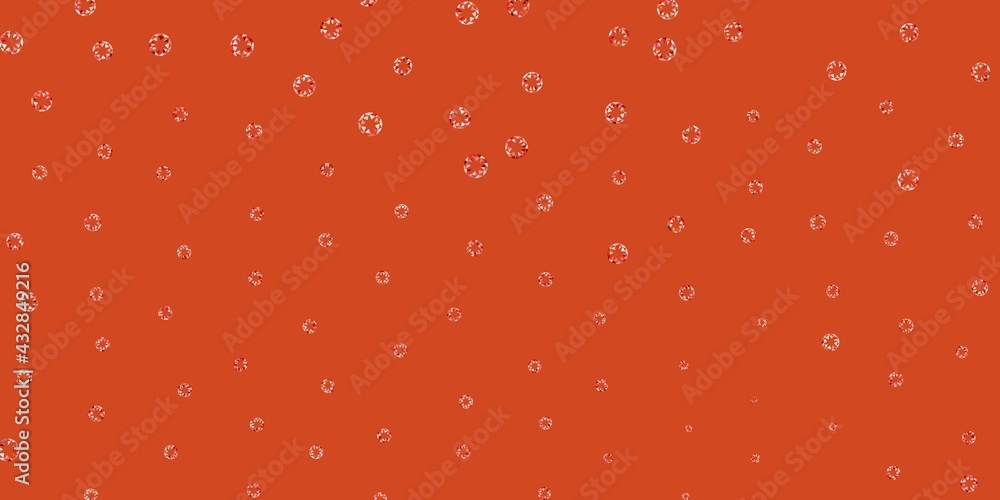 Light red, yellow vector background with spots. Light red, yellow vector background with spots.