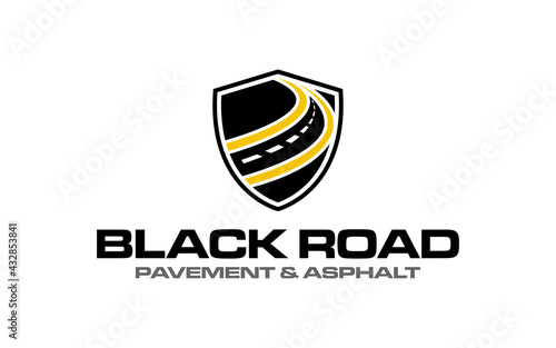 Illustration graphic vector of Asphalt repair, roadwork, pavement logo design template