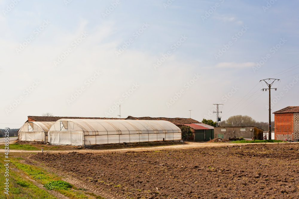 plastic agriculture greenhouse hothouse in farm garden plastic agriculture greenhouse hothouse in farm garden