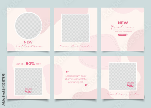  social media template banner blog fashion sale promotion.