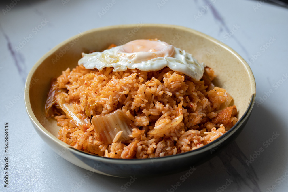 Homemade Kimchi Fried rice with Fried Egg Homemade Kimchi Fried rice with Fried Egg