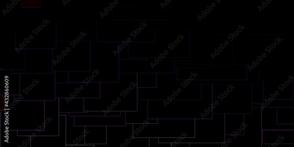 Obraz premium Dark Purple vector template in rectangles.