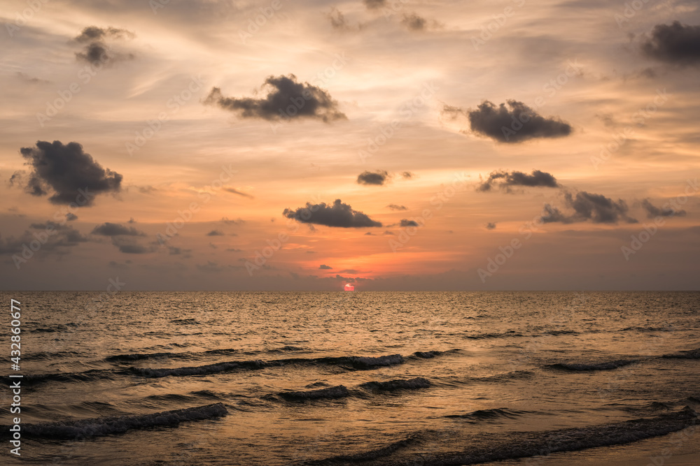 sunset on the beach sunset on the beach