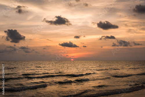 sunset on the beach