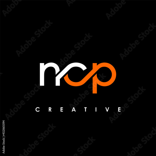 NCP Letter Initial Logo Design Template Vector Illustration photo