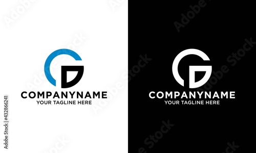 Letter G Modern Shape Logo Design Template Element