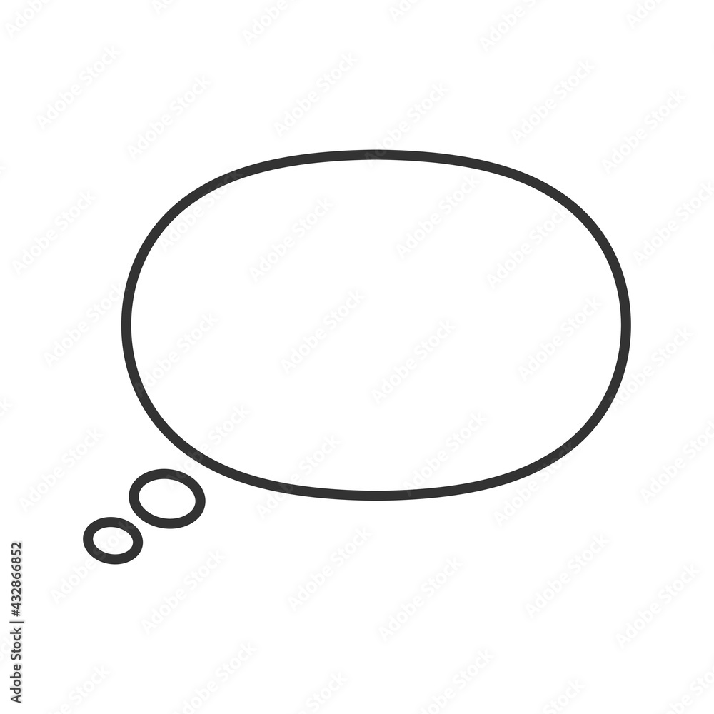 吹き出しイラスト、アイコン(太線) 吹き出しイラスト、アイコン(太線)