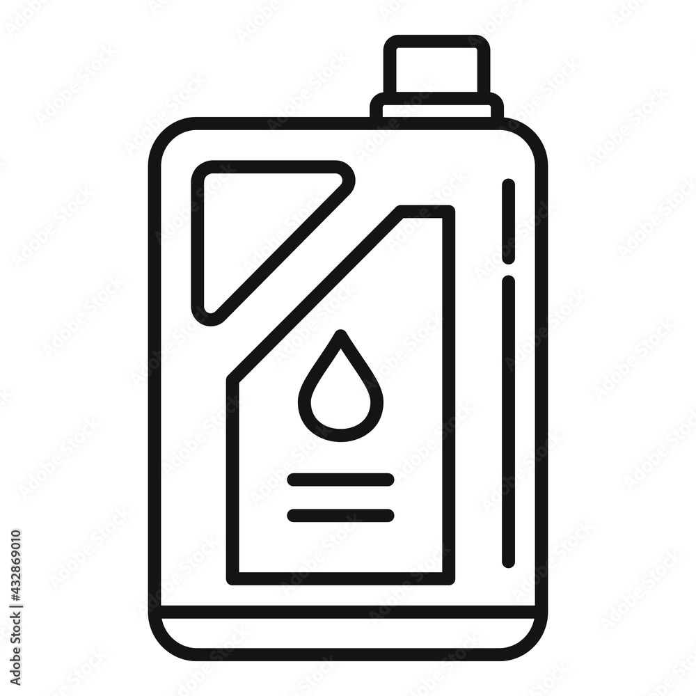 Chemical fertilizer canister icon, outline style Chemical fertilizer canister icon, outline style